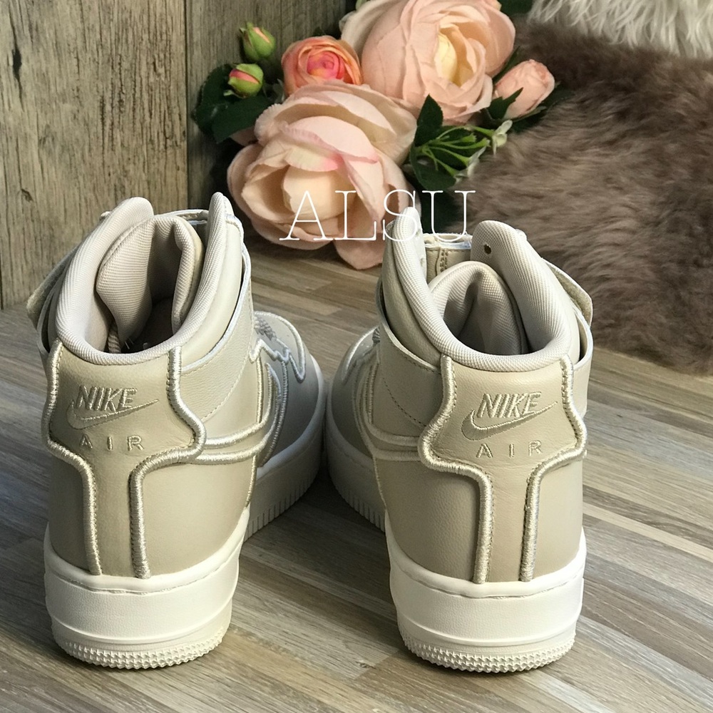 NWT Nike AF1 Upstep HI SI Oatmeal W AUTHENTIC - Picture 5 of 8
